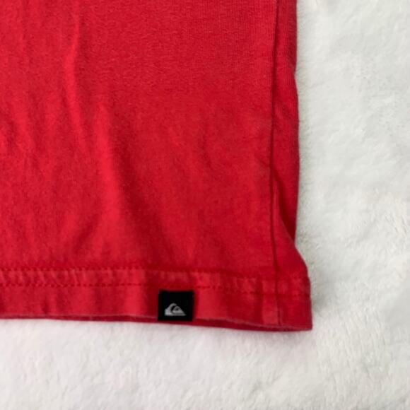 Quicksilver Boys Toddler 4T US 4 Red Logo Short Sleeve Tee TShirt - Picture 4 of 5